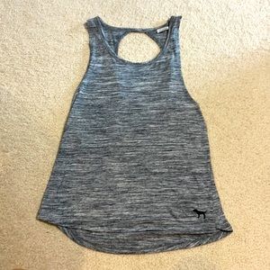 VS grey tank with open back